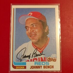 Johnny Bench 1982 Topps #400 Cincinnati Reds Baseball Card